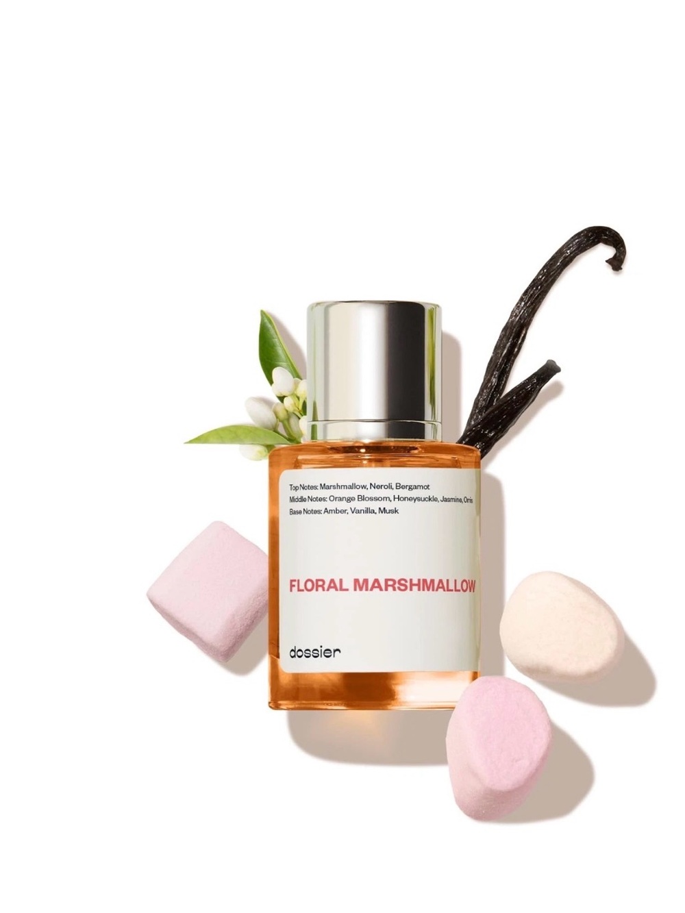 Dossier Floral Marshmallow Eau de Parfum - Soft Pink & Amber